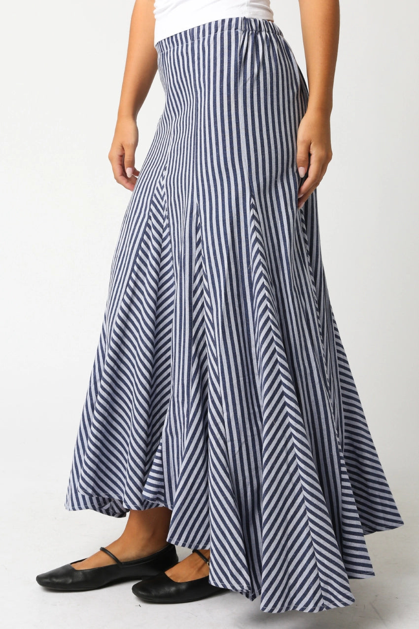 Nava Striped Maxi Skirt