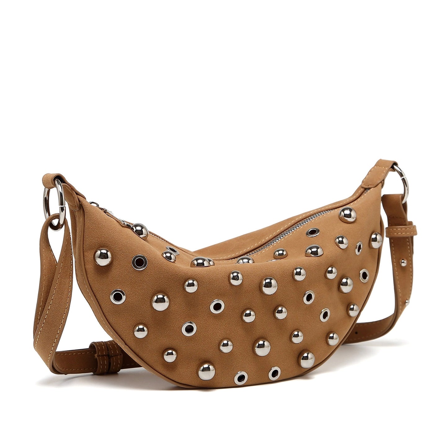Khaki Studded Bag