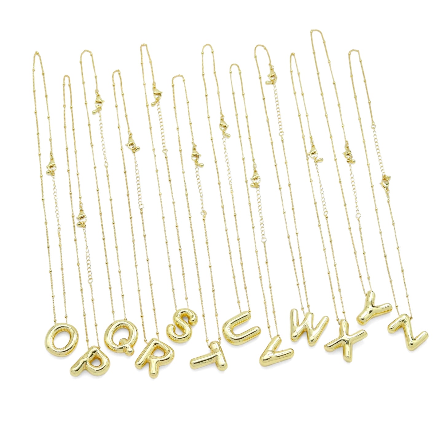 Ballon Bubble Initial Necklace